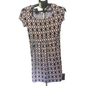 Charter Club Black & Peachy Beige Dress Size Petite Petite XS Stretchy Pockets